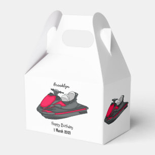 Caja Para Regalos Ilustracion personalizado de moto acuática