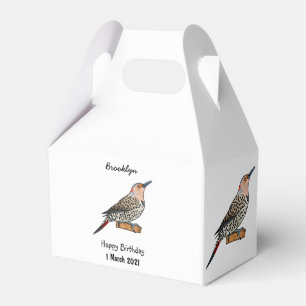 Caja Para Regalos Ilustracion personalizado de pájaro parpadeante de