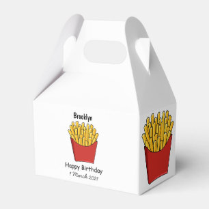 Caja Para Regalos Ilustracion personalizado de patatas fritas