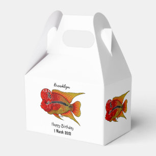 Caja Para Regalos Ilustracion personalizado de peces cíclicos de cue
