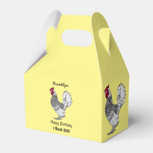 Caja Para Regalos Ilustracion personalizado de pollo de Sebright