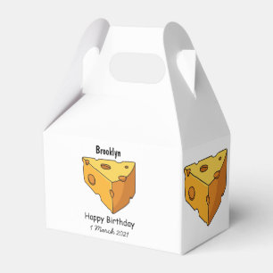 Caja Para Regalos Ilustracion personalizado de queso