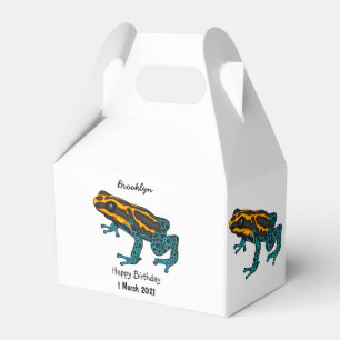 Caja Para Regalos Ilustracion personalizado de rana darda venenosa