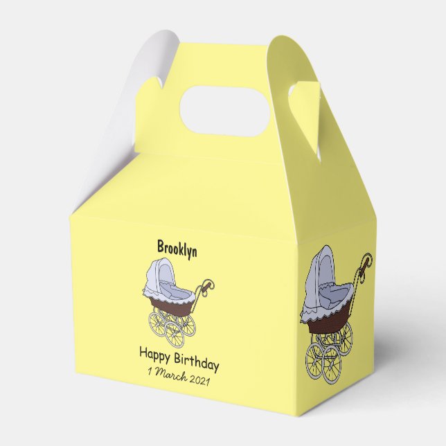 Caja Para Regalos Ilustracion personalizado de Stroller (Front Side)