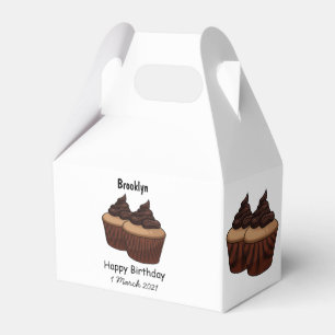 Caja Para Regalos Ilustracion personalizado de tarta