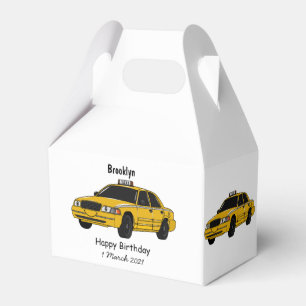 Caja Para Regalos Ilustracion personalizado de taxi