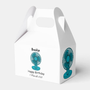 Caja Para Regalos Ilustracion personalizado de ventilador