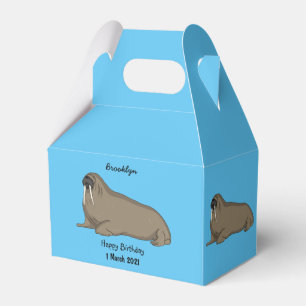 Caja Para Regalos Ilustracion personalizado de Walrus