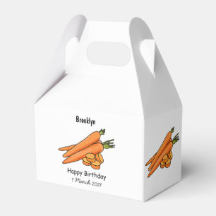Caja Para Regalos Ilustracion personalizado de zanahoria