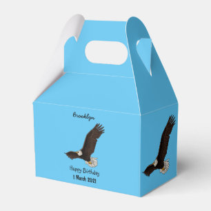 Caja Para Regalos Ilustracion personalizado del águila calva