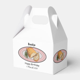 Caja Para Regalos Ilustracion personalizado del vientre de cerdo asa