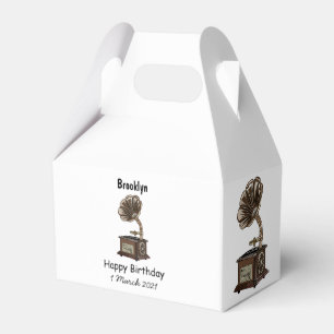 Caja Para Regalos Ilustracion personalizado girable