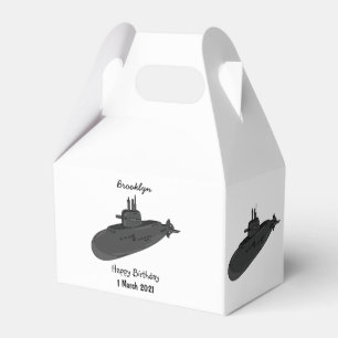 Caja Para Regalos Ilustracion personalizado submarino