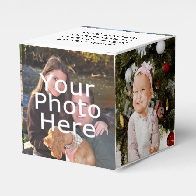Caja Para Regalos Imagen digital Personalizado collage de fotos (Costado Anverso)