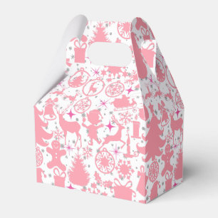 Caja Para Regalos Imágenes de Navidades en rosa