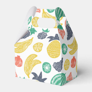 Caja Para Regalos Impresión completa de patrón de frutas