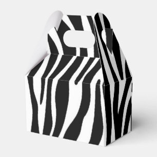 Caja Para Regalos Impresión de cebra
