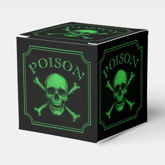 Caja Para Regalos Impresión de diseño de Halloween con cráneo de env (Costado Anverso)