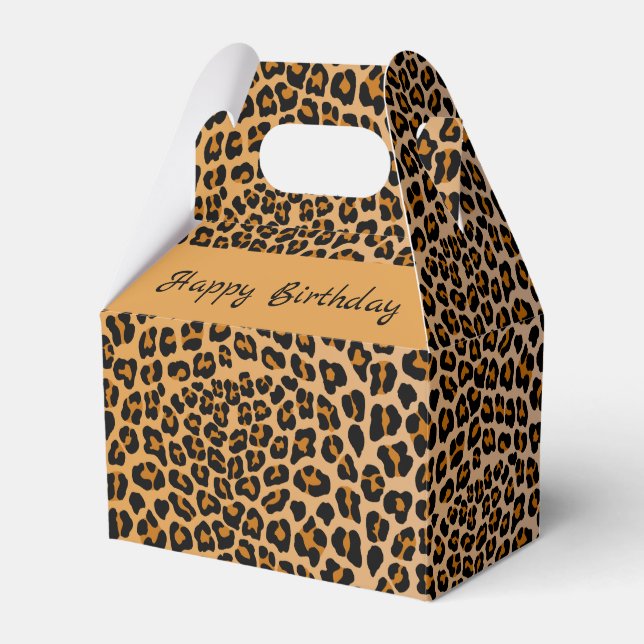 Caja Para Regalos Impresión de leopardo (Front Side)