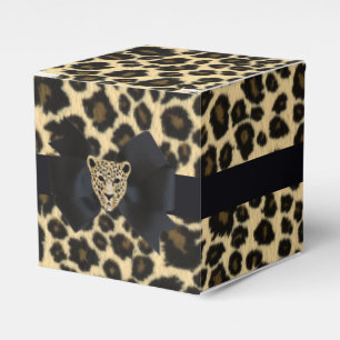 Caja Para Regalos Impresión de leopardo
