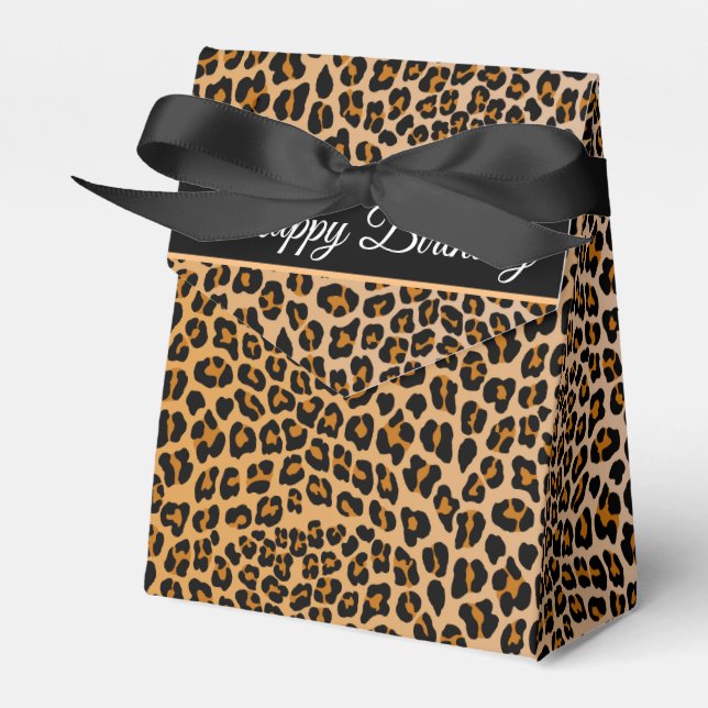 Caja Para Regalos Impresión de leopardo (Front Side)