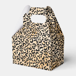 Caja Para Regalos Impresión de leopardo negro de paginación
