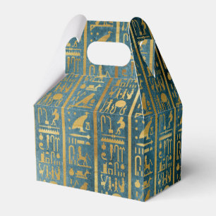 Caja Para Regalos Impresión de papel egipcia del oro del vintage