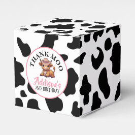 Caja Para Regalos Impresión de vaca de bebé de Moo