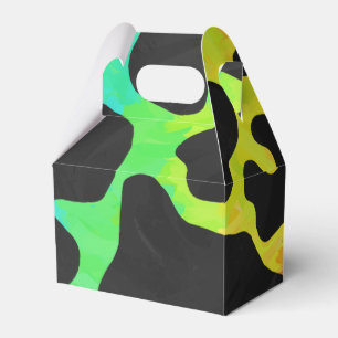 Caja Para Regalos Impresión en blanco negro y arcoiris