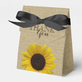 Caja Para Regalos Impresión en el campo del girasol