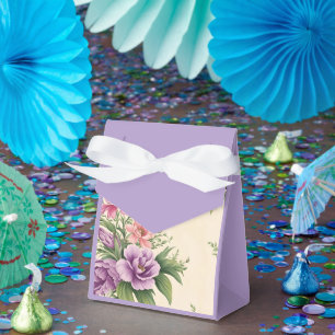 Caja Para Regalos Impresión floral De Lavanda Y Jardín De Campo Subi