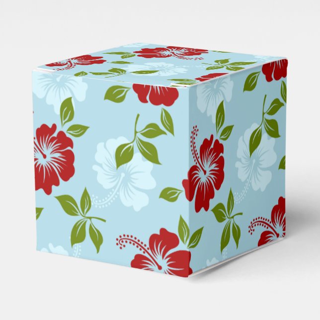 Caja Para Regalos Impresión hawaiana (Costado Anverso)