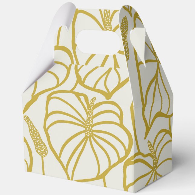 Caja Para Regalos Impresión hawaiana tropical (Anverso)