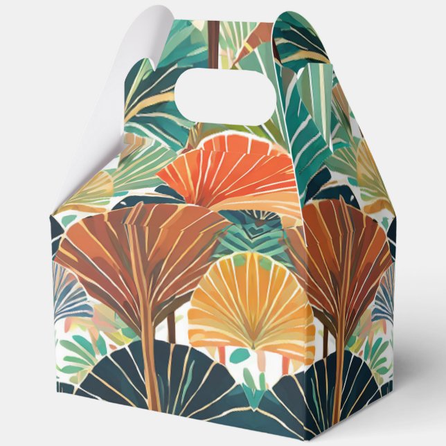 Caja Para Regalos Impresión hawaiana tropical (Reverso )