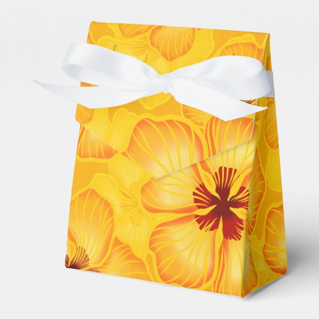 Caja Para Regalos Impresión hawaiana tropical (Front Side)
