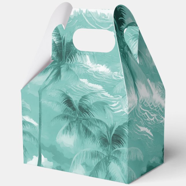Caja Para Regalos Impresión hawaiana tropical (Reverso )