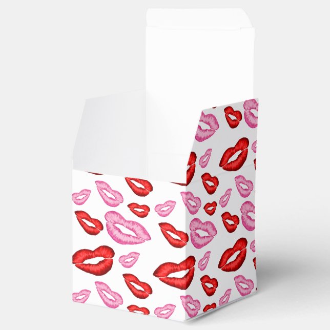 Caja Para Regalos Impresiones de lápiz labial (Abierto)