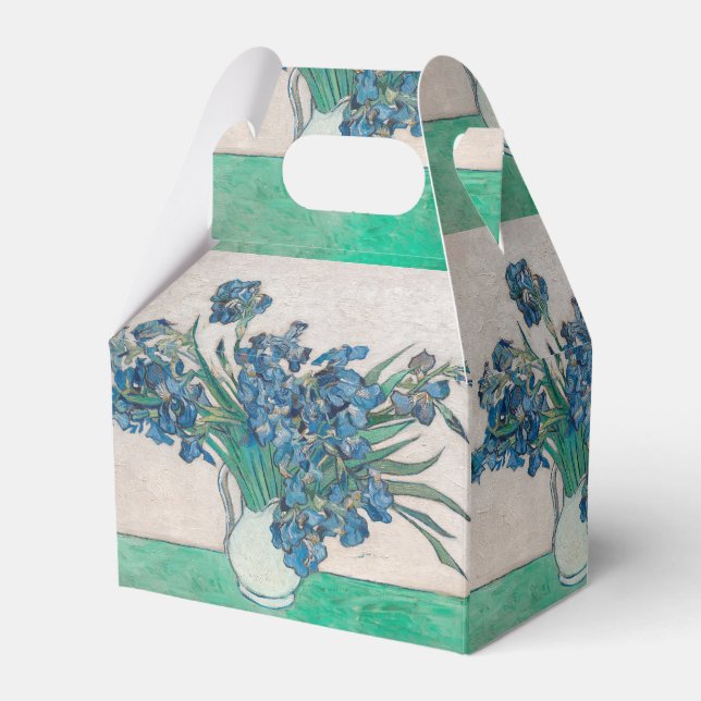 Caja Para Regalos Impresionismo de la pintura Van Gogh Iris Vase (Front Side)