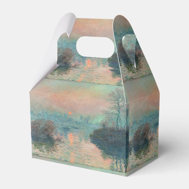 Caja Para Regalos Impresionismo de Monet Sunset Seine Bella Artes (Front Side)
