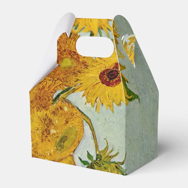 Caja Para Regalos Impresionista de Vincent Van Gogh 12 Sunflowers (Front Side)