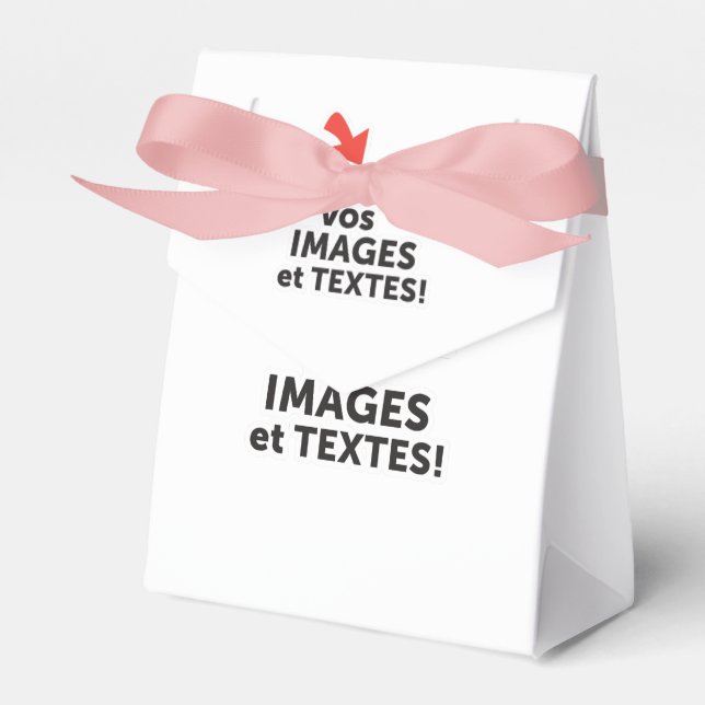 Caja Para Regalos Imprima sus diseños en línea en francés (Front Side)