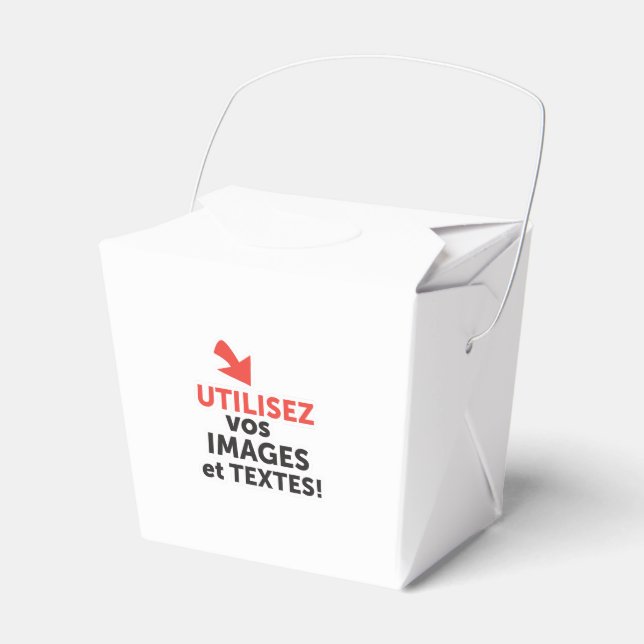 Caja Para Regalos Imprima sus diseños en línea en francés (Front Side)
