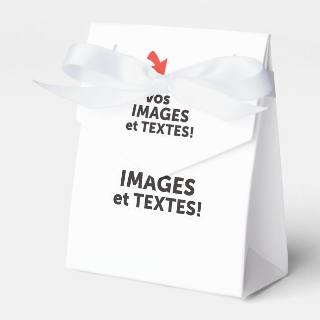 Caja Para Regalos Imprima sus diseños en línea en francés (Front Side)