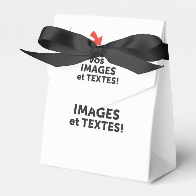 Caja Para Regalos Imprima sus diseños en línea en francés (Front Side)