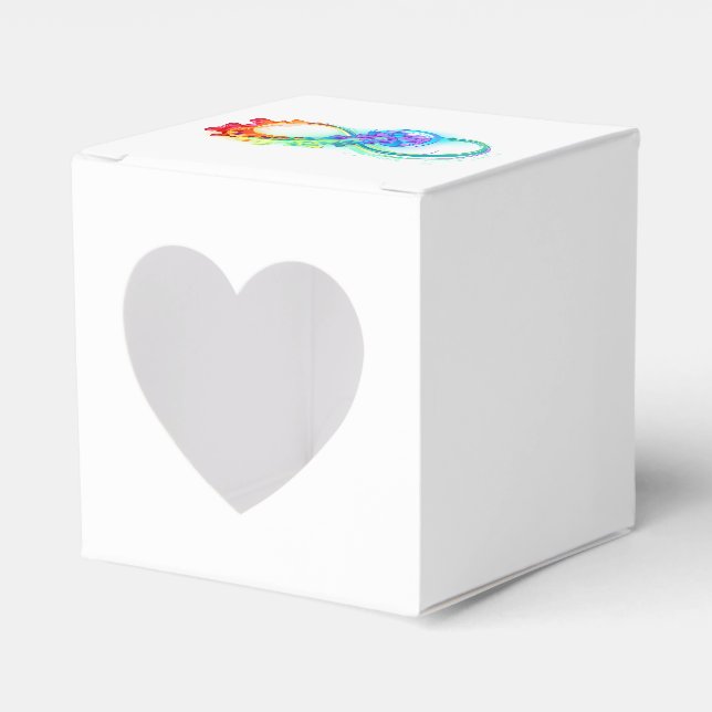 Caja Para Regalos Infinidad con las medusas del arcoiris (Anverso)