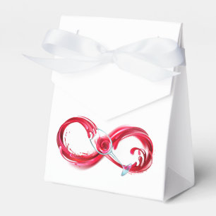 Caja Para Regalos Infinito con Vino Tinto