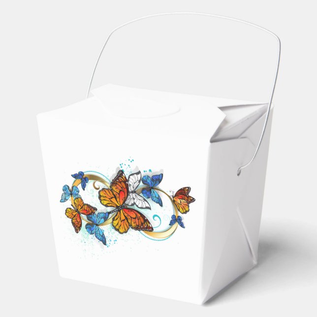 Caja Para Regalos Infinity of Monarch Butterflies (Anverso)