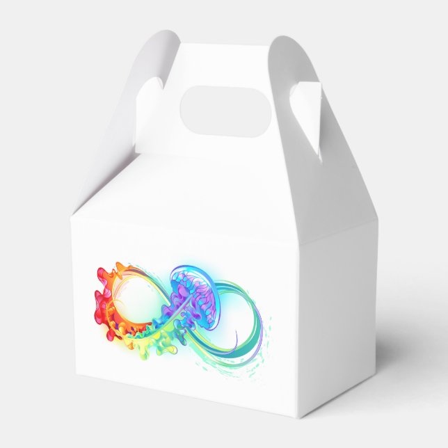 Caja Para Regalos Infinity with Rainbow Jellyfish (Front Side)