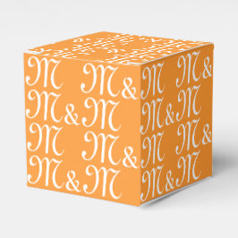 Caja Para Regalos Iniciales de pareja personalizadas monograma patró