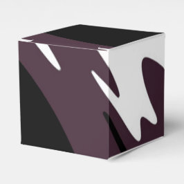 Caja Para Regalos Inmersión: Abstracto Negro, Blanco, Púrpura y Verd